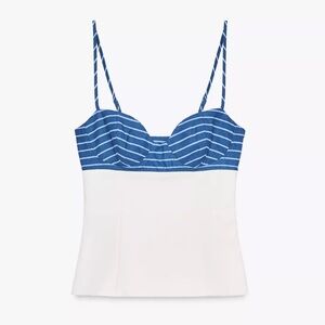 Zara Stretchy Handkerchief Print Top